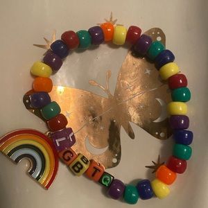 🏳️‍🌈Kandi LGBTQ beaded bracelet charm